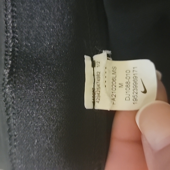 Nike Leggings Black Medium Floral Logo Print - Picture 5 of 5